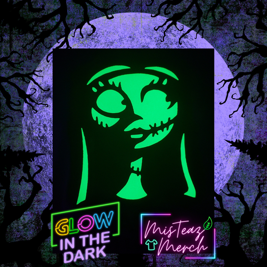 Glow in the dark Scary Halloween tshirt #6